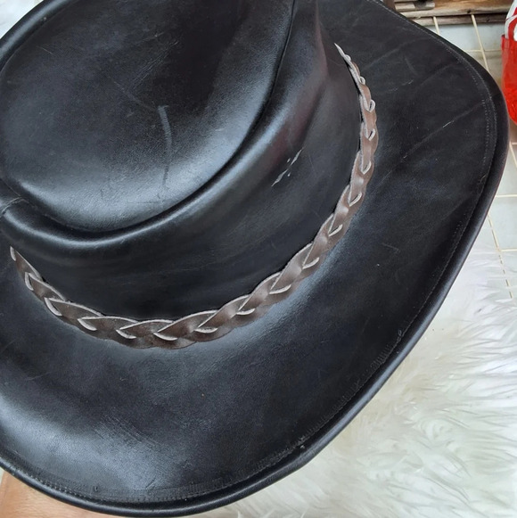 Dingo Australia‎ Black Leather cowboy hat main image 7